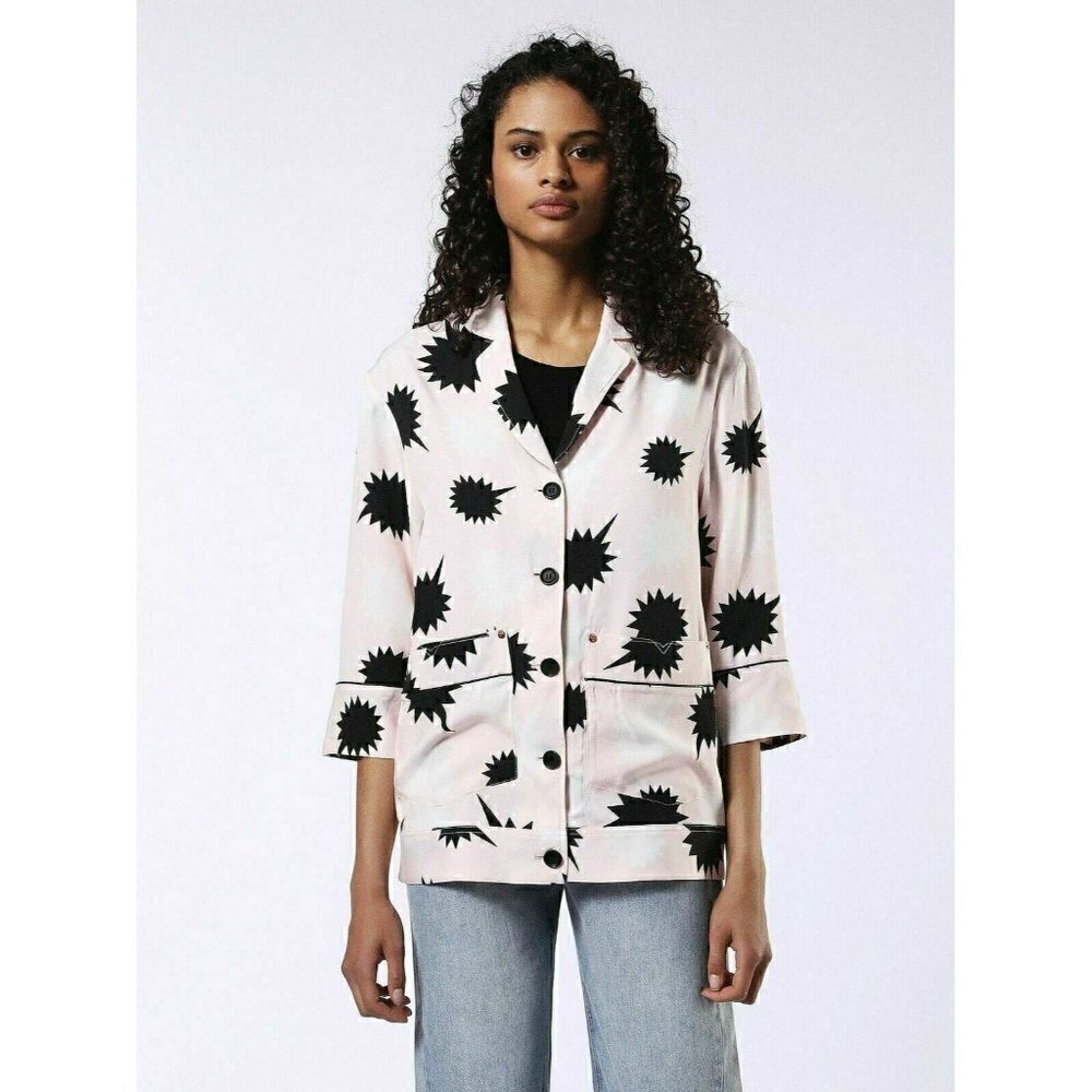DIESEL Women's Pink G- sleep Jacket Size Small $29
